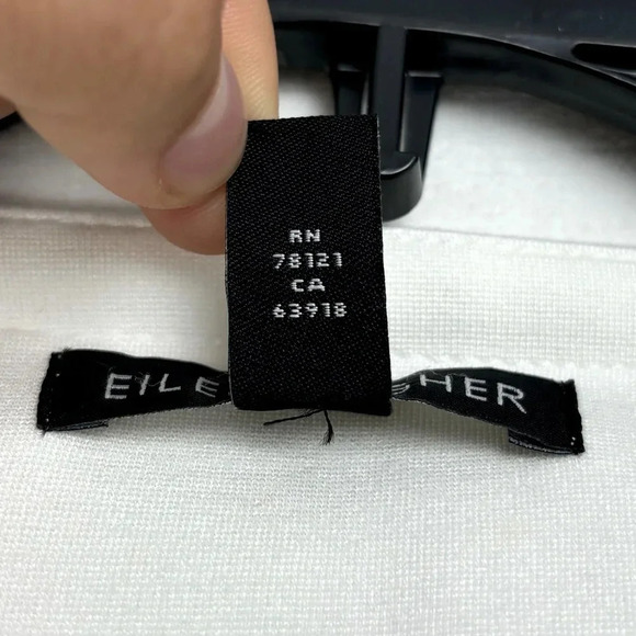 Eileen Fisher Women Office Wear Ivory Flex Tencel Ponte Zip Jacket Blazer Sz S - Picture 11 of 12